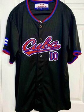 Team Cuba #10 Daring Baseball Jersey- Size Large